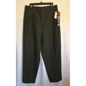 Briggs New York Vintage Washable Pants Women's 16 Olive Green Elastic Waist USA